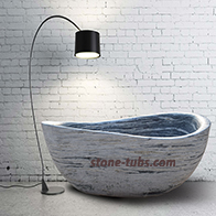 modern marble tub