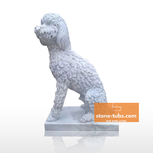 Puppy Marble Statue