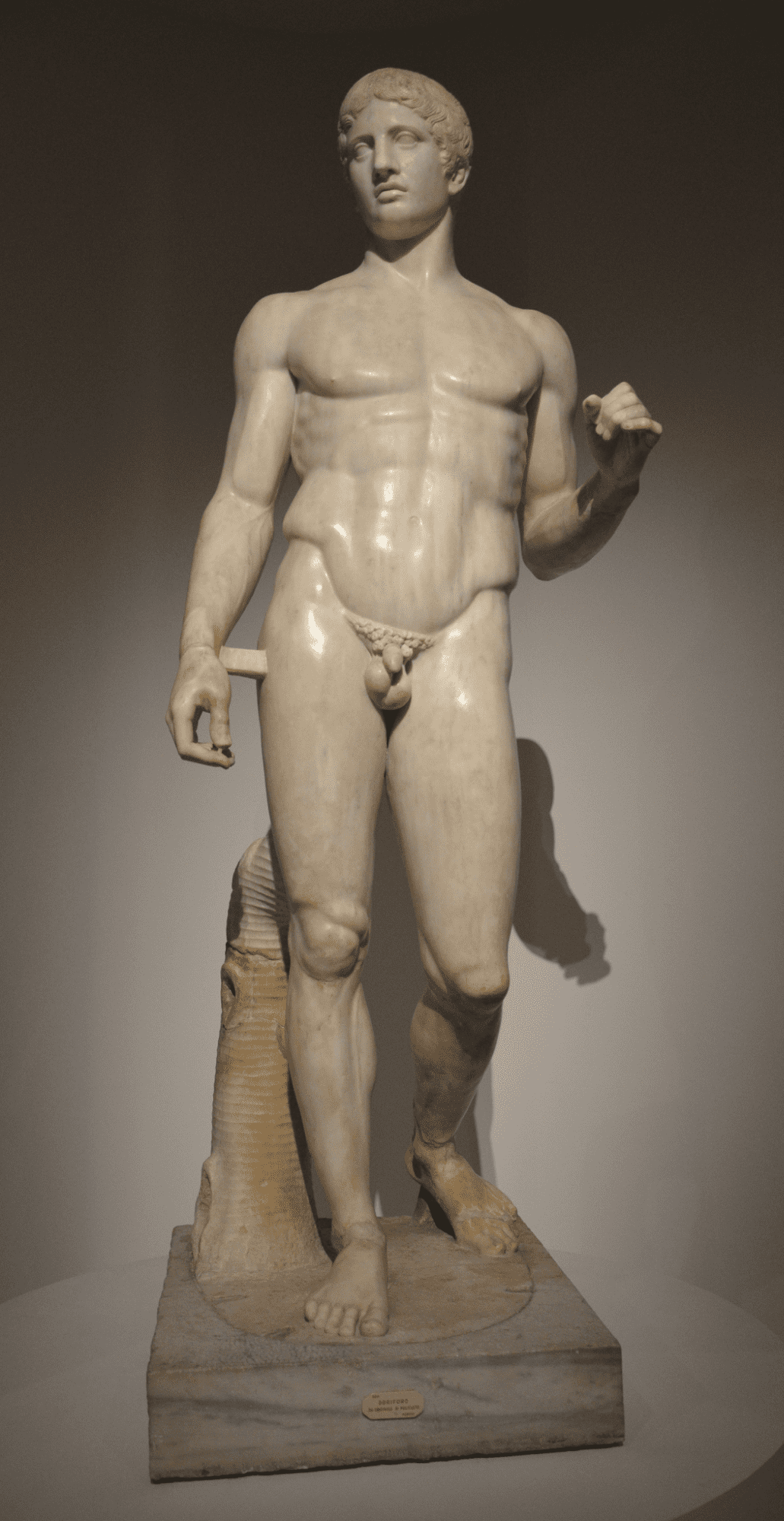 Doryphoros (Spear Bearer) marble statue