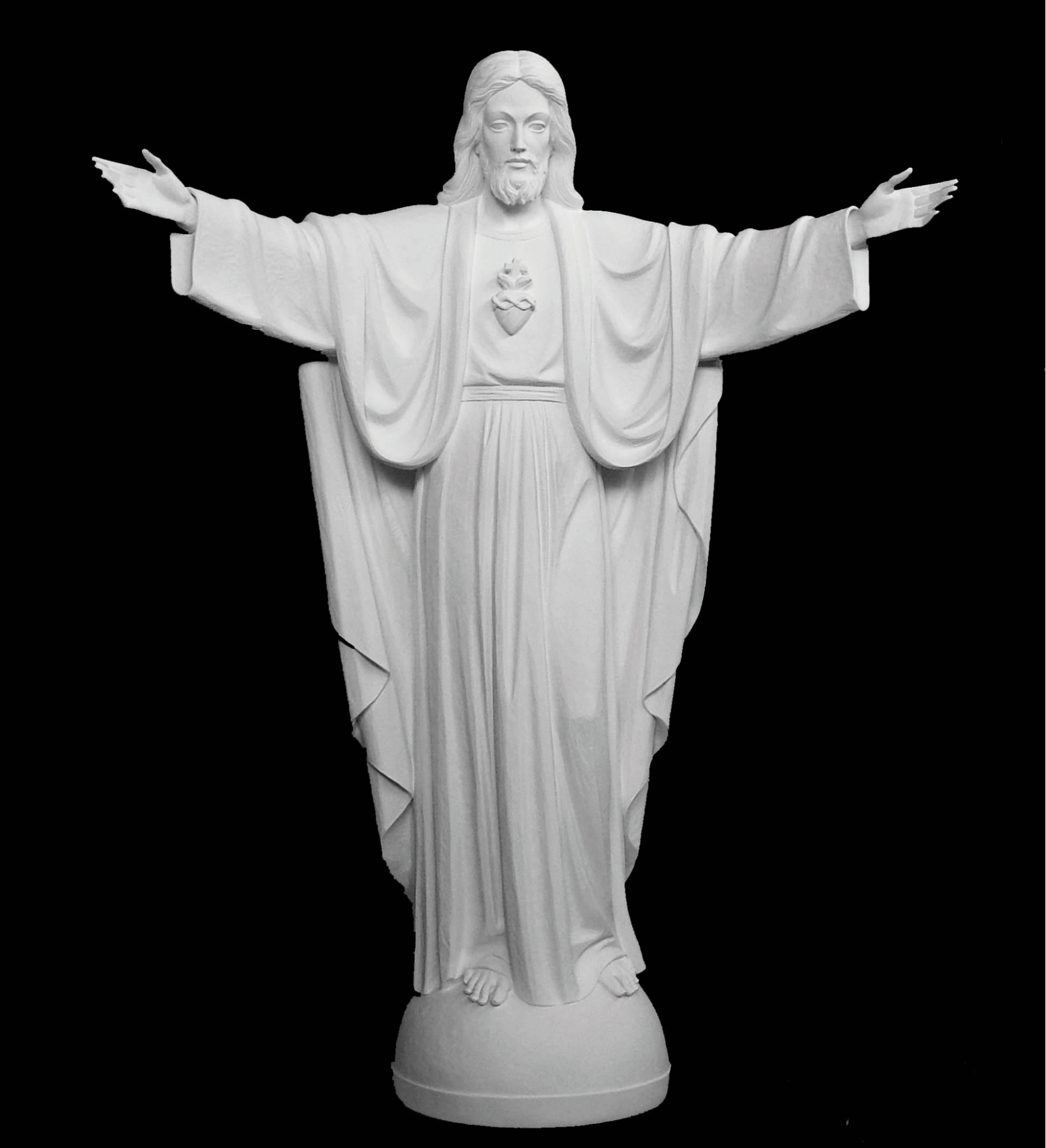 Jesus Marble Statue Posing