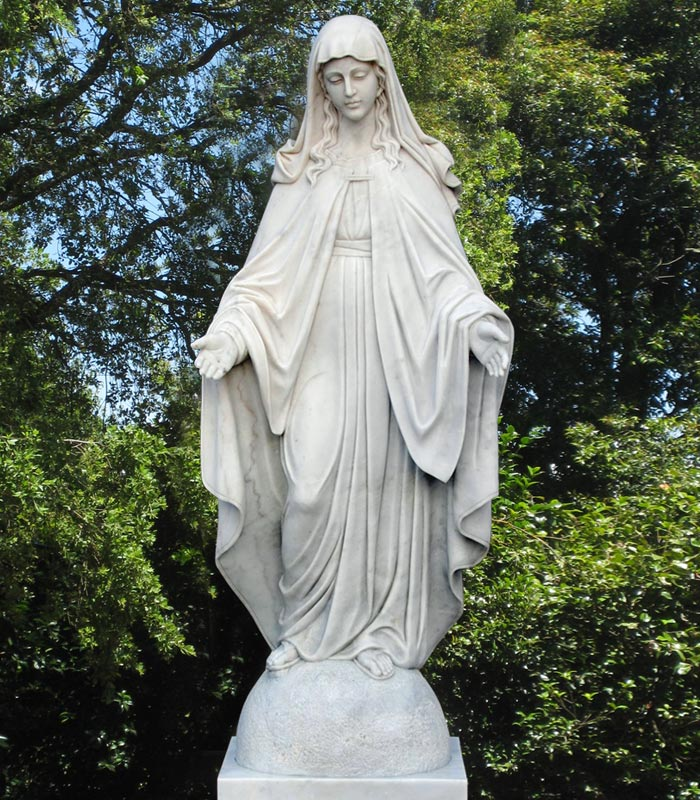 Virgin Mary Marble Statue