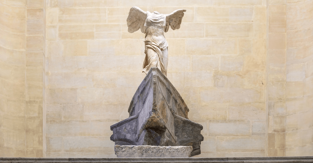 Nike of Samothrace marble statue