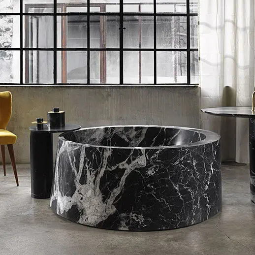 Round Marble Bathtub For High-End Vibe